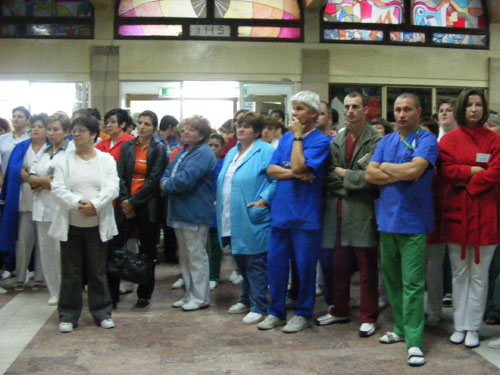 Foto greva Spitalul Judetean Baia Mare (c) eMaramures.ro